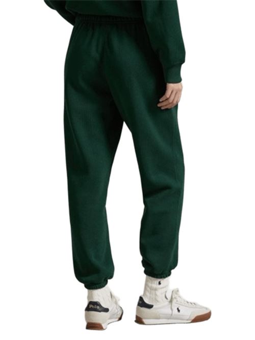 Pantaloni da donna in felpa di misto cotone, colore verde pino POLO RALPH LAUREN | 211971700005